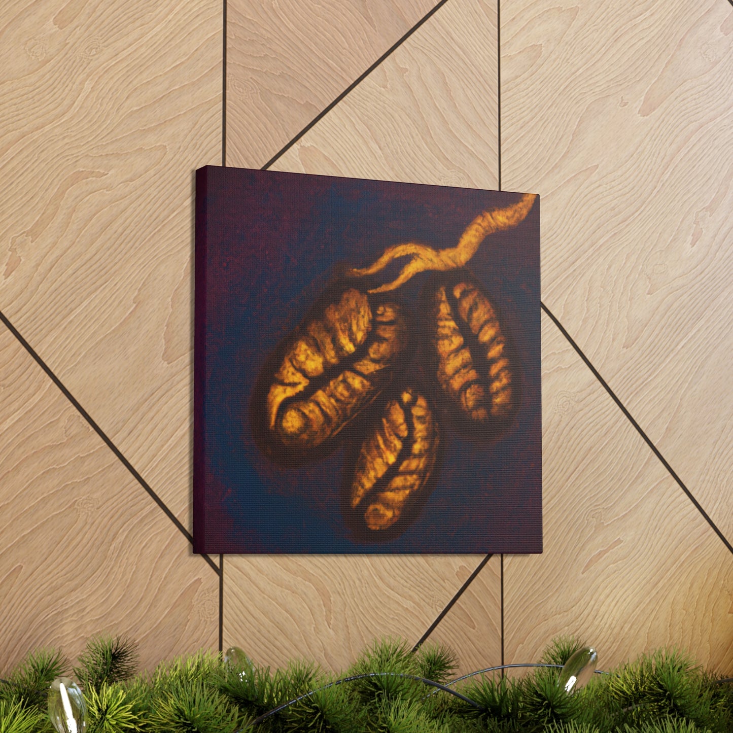 "Brewed Awakening Coffee beans" - Canvas