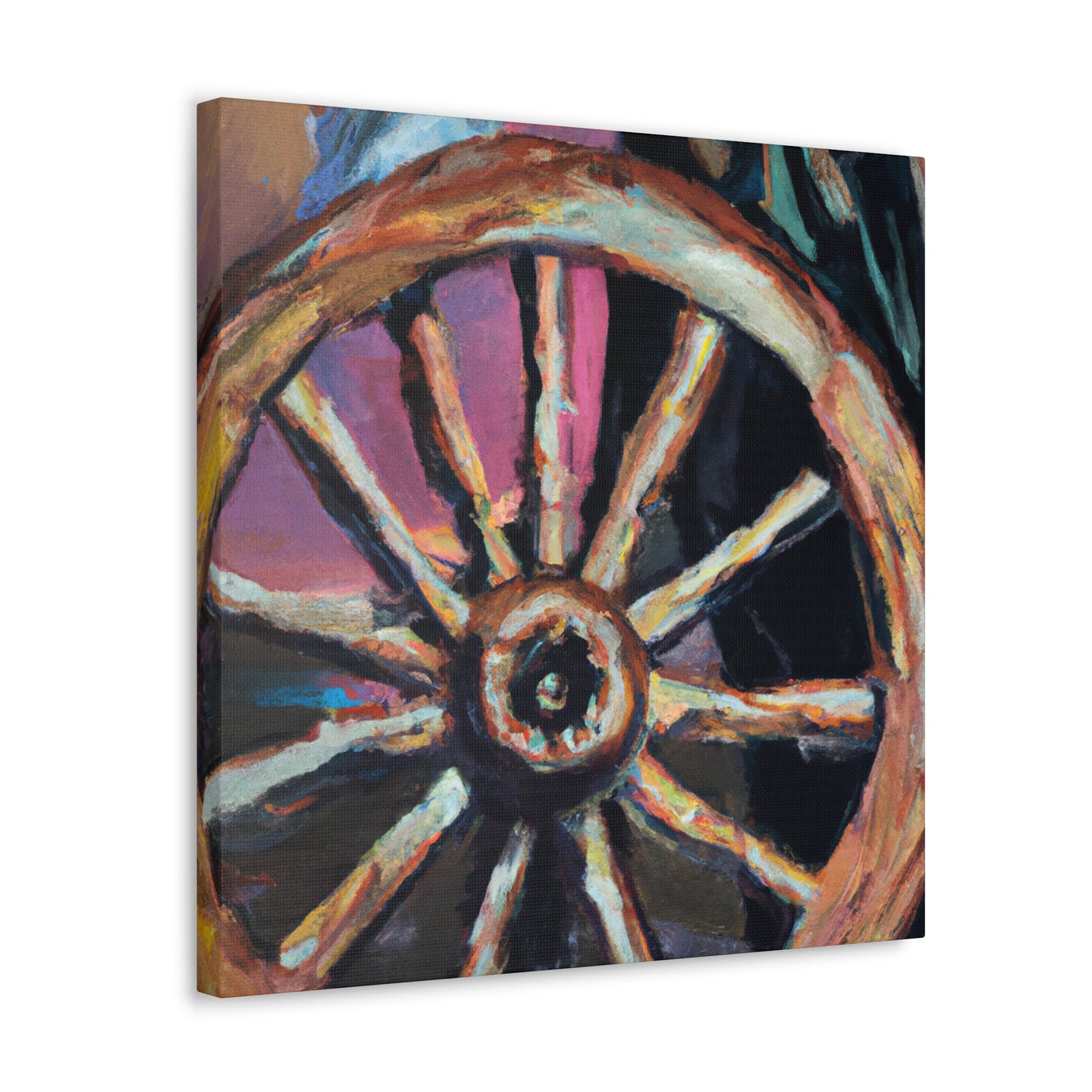 "Wagon Wheel Realities" - Canvas