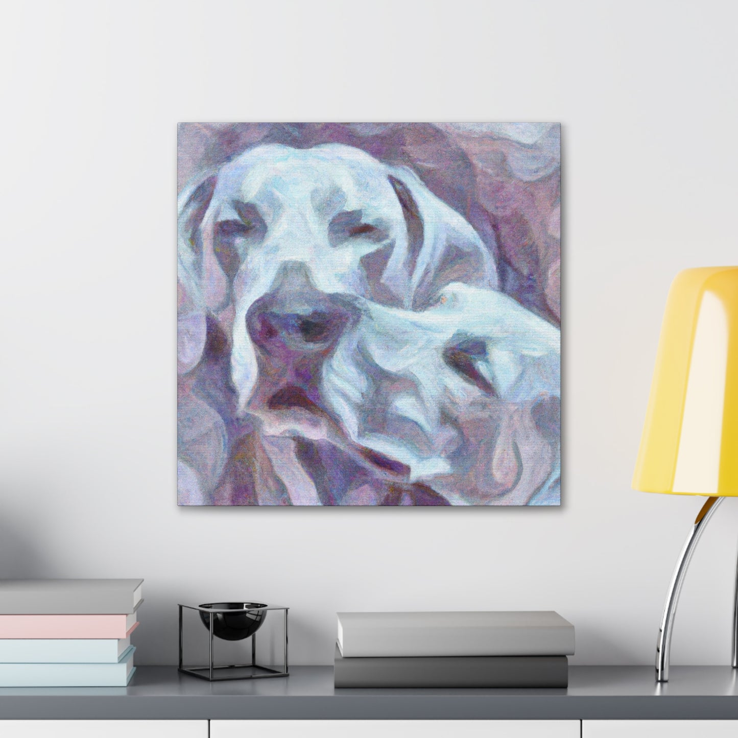 "Weimaraner In Impressionism" - Canvas