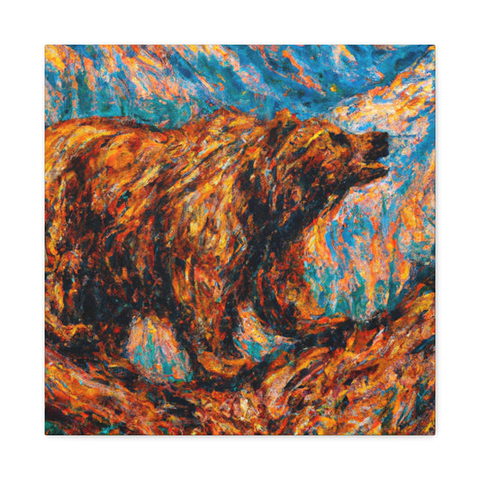 "Brown Bear Impressions" - Canvas