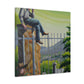 Cowboy on the Fence - Canvas