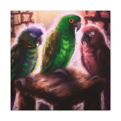 Parrots in Nebulae - Canvas