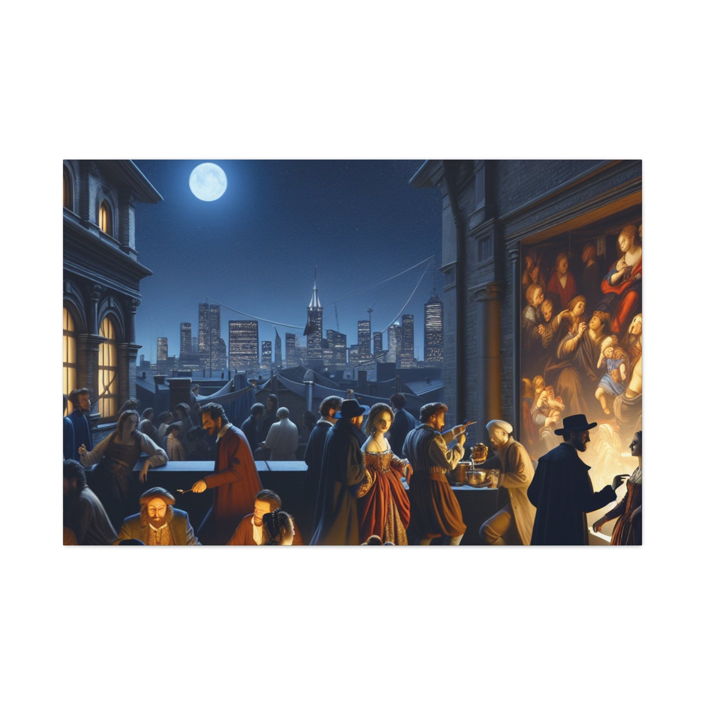 Exuberant Evening Festivities - Canvas