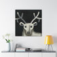 Reindeer in Blizzard - Canvas