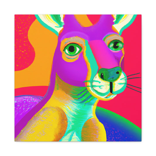 Kangaroo in Pop Art - Canvas