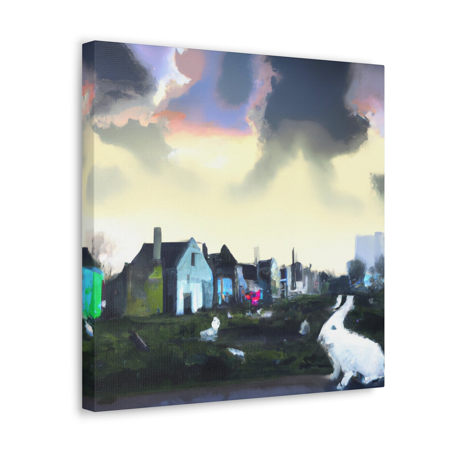 Rabbit's Urban Escape - Canvas