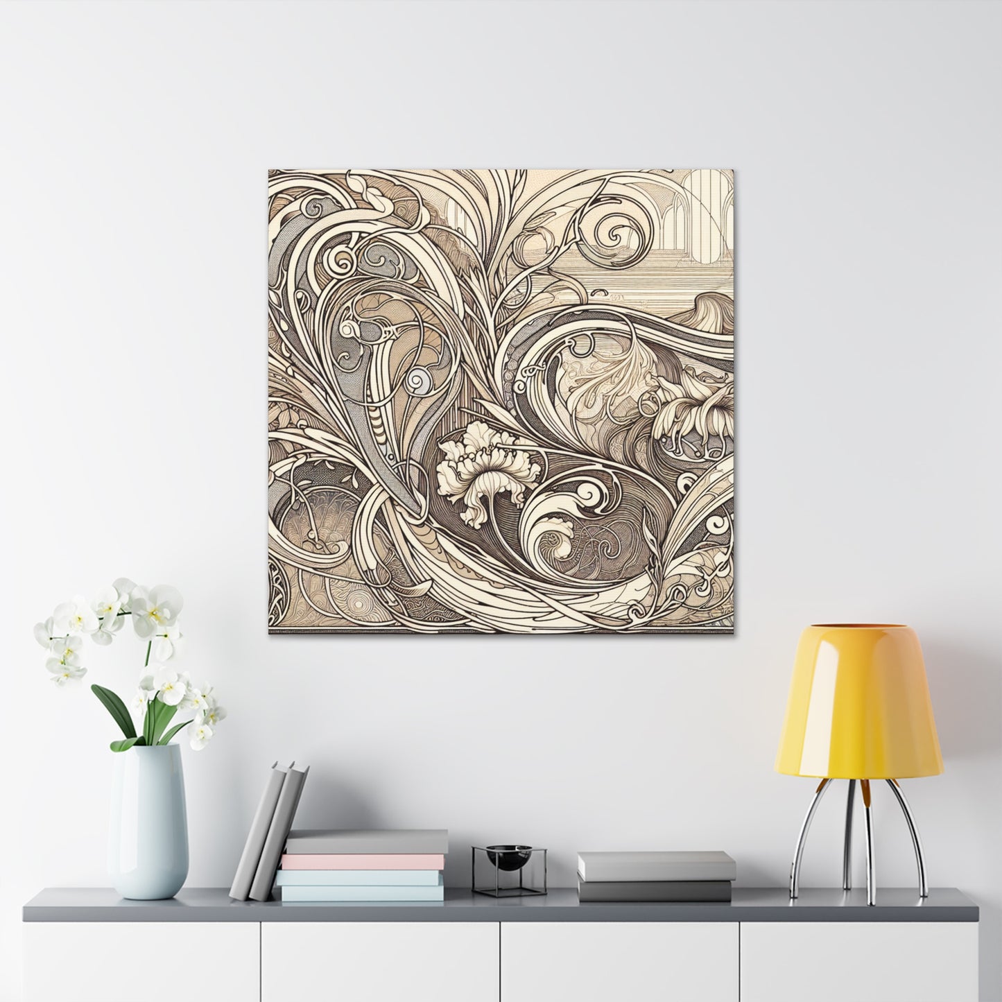 Ethereal Blossom Serenade - Canvas