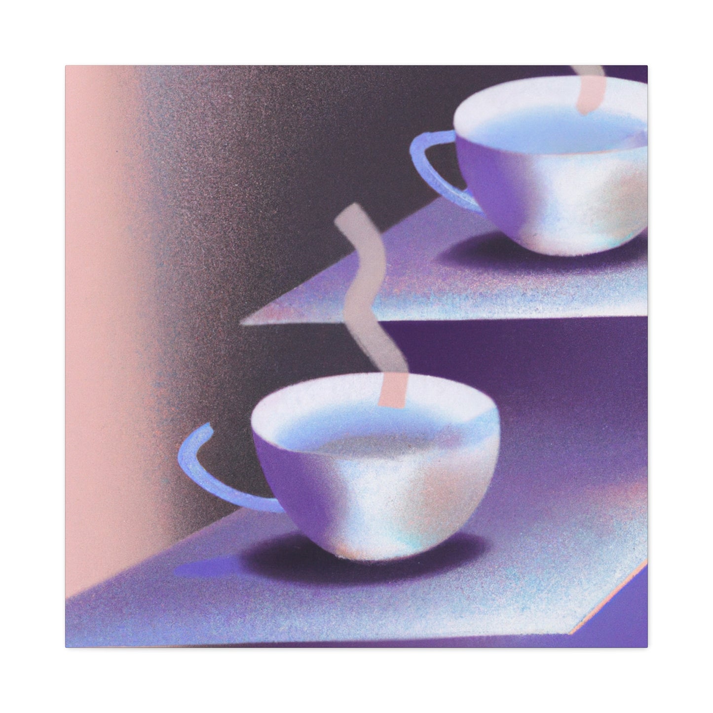 "Tea Cup Tranquility" - Canvas