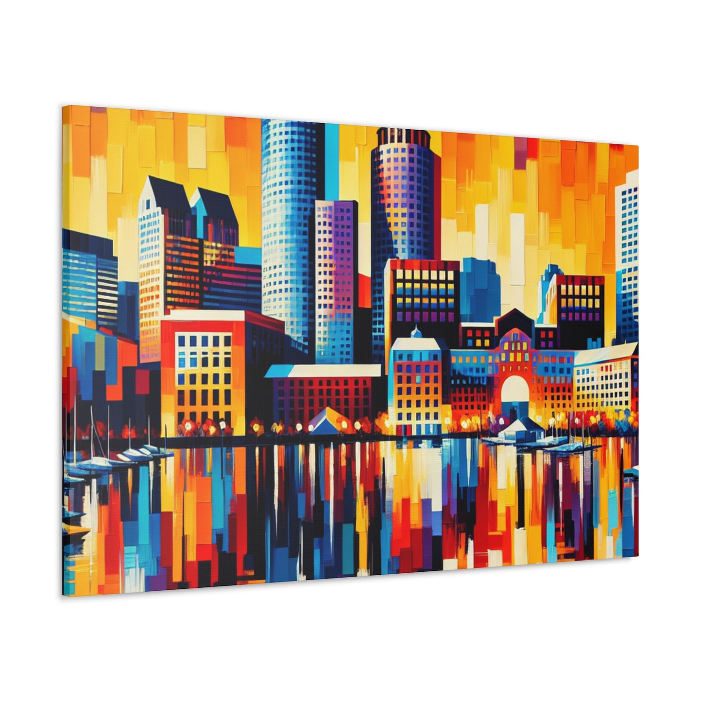 Harbor City Hues - Canvas