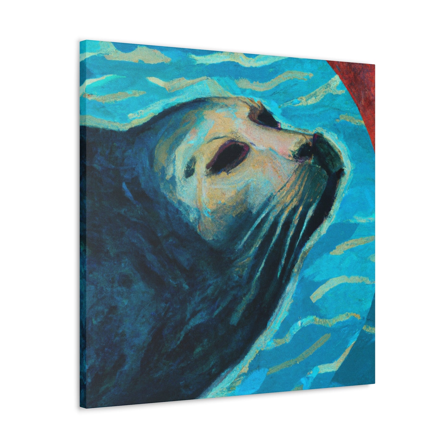 "Seal in Art Deco" - Canvas