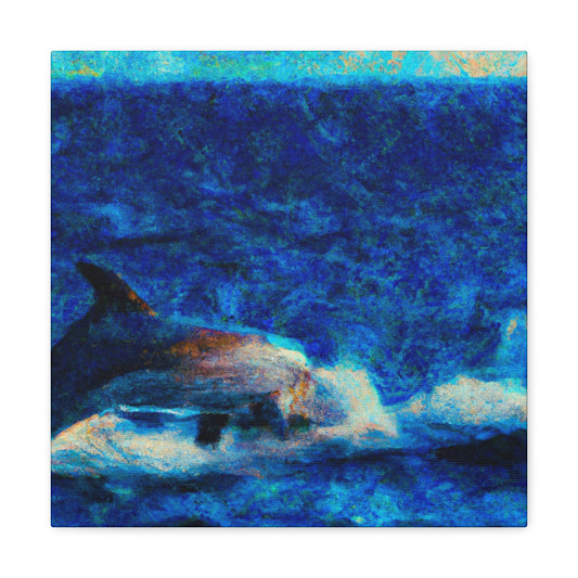 "Dolphins in Dreamtime" - Canvas