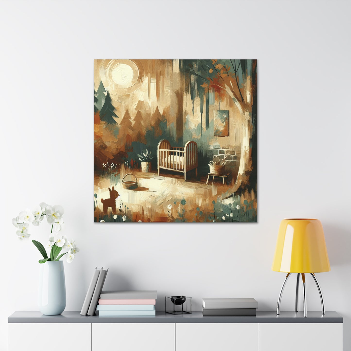 Whispering Woodland Abstraction - Canvas