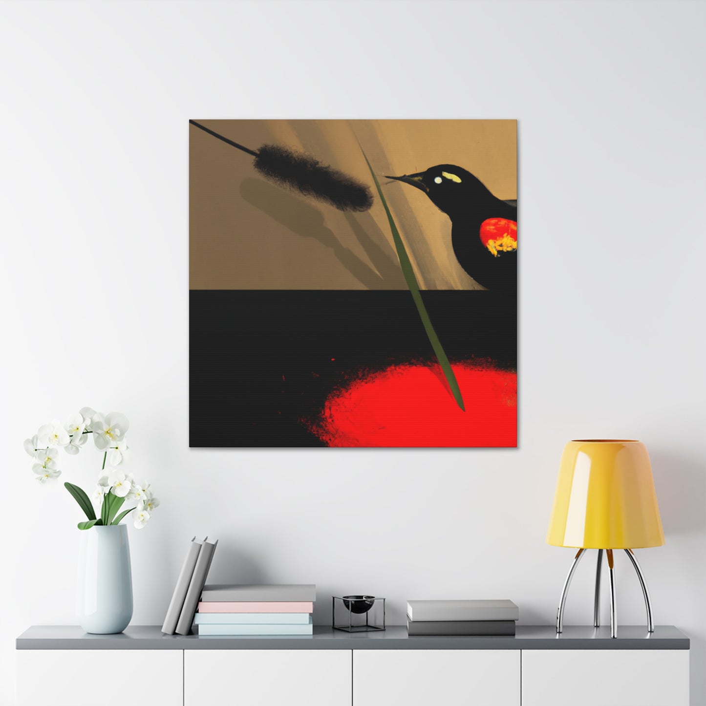 "Blackbird in Flight Rising" - Canvas