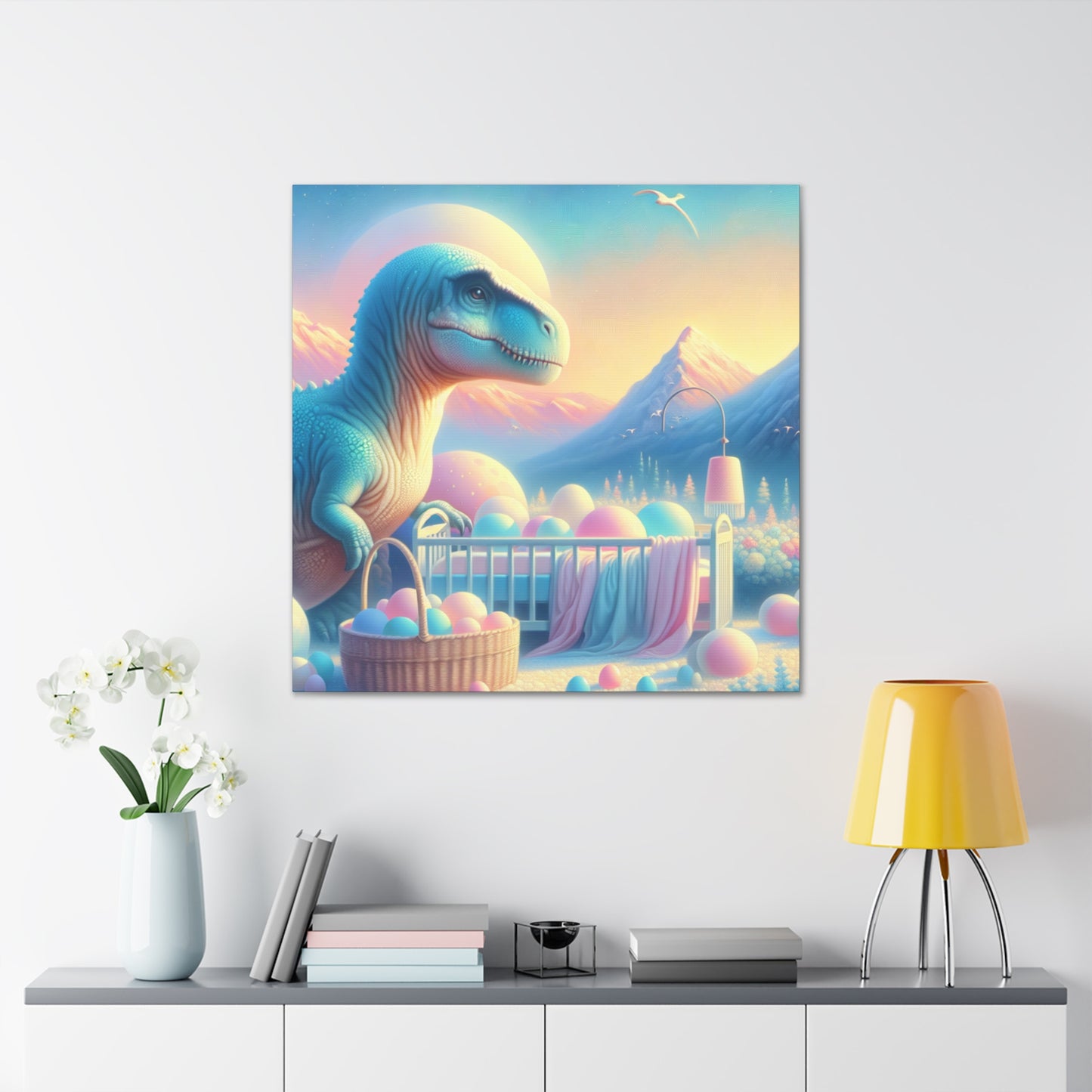 Pastel Prehistoric Portraits - Canvas