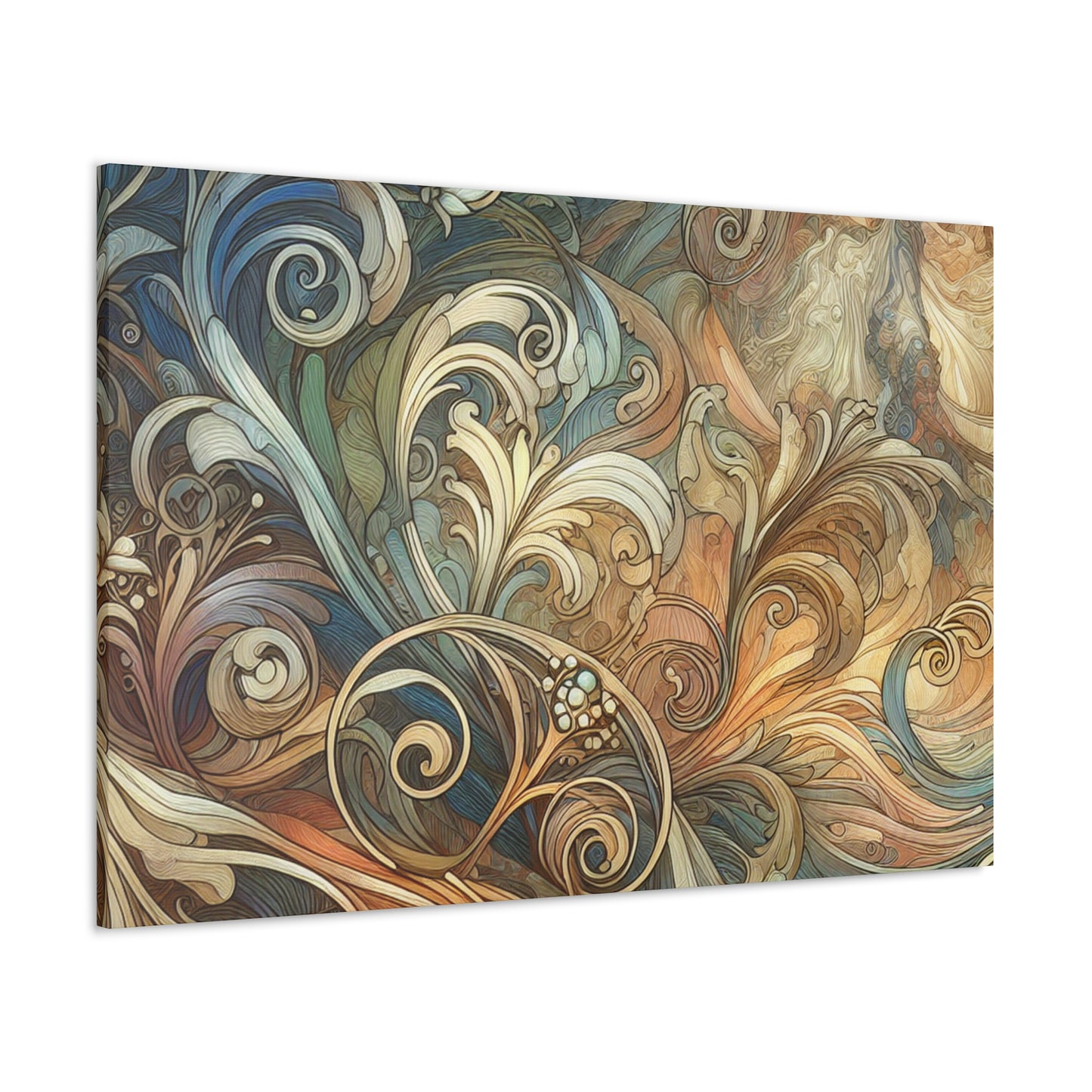 Gilded Whispers of Elegance - Canvas