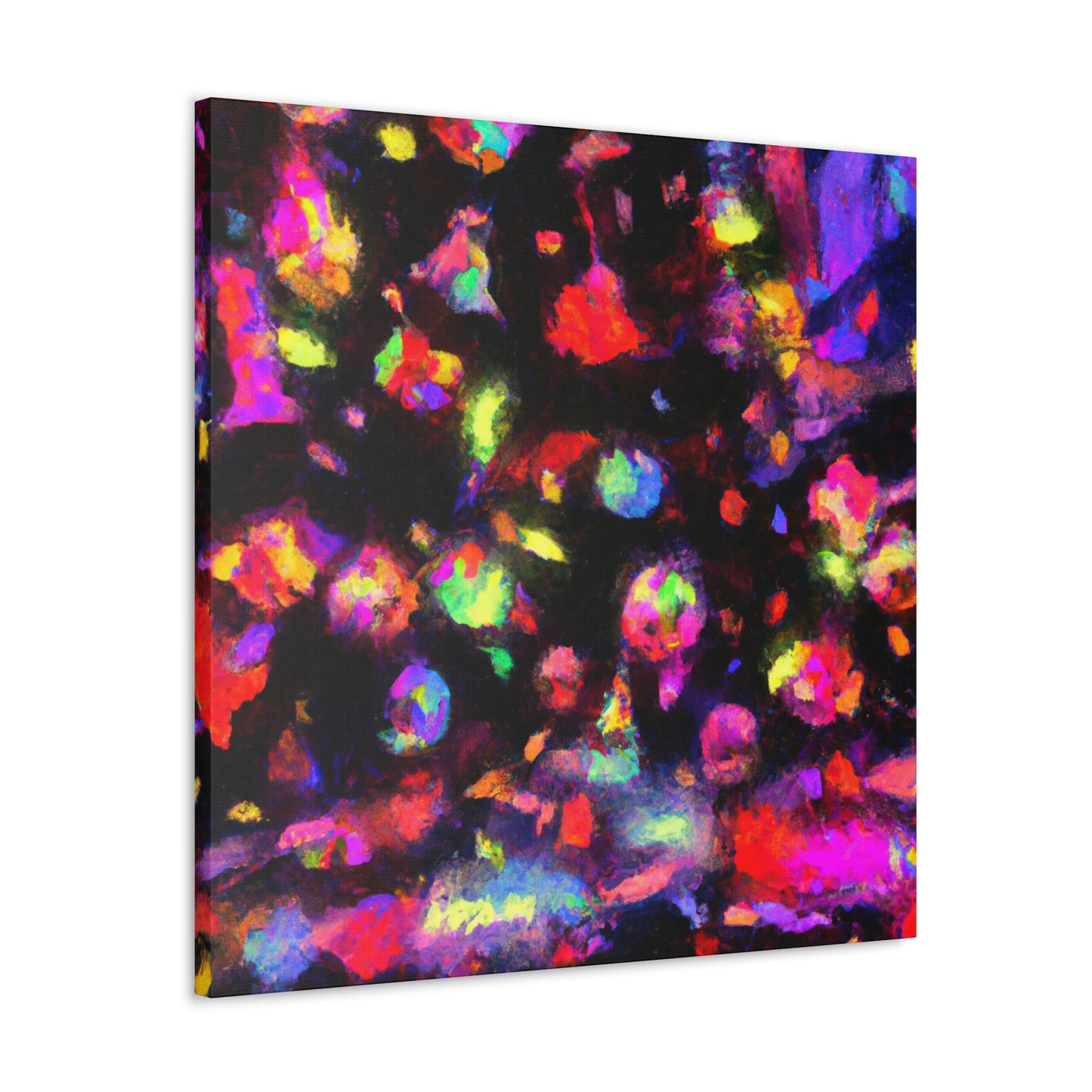 "Christmas Lights Impressionism" - Canvas