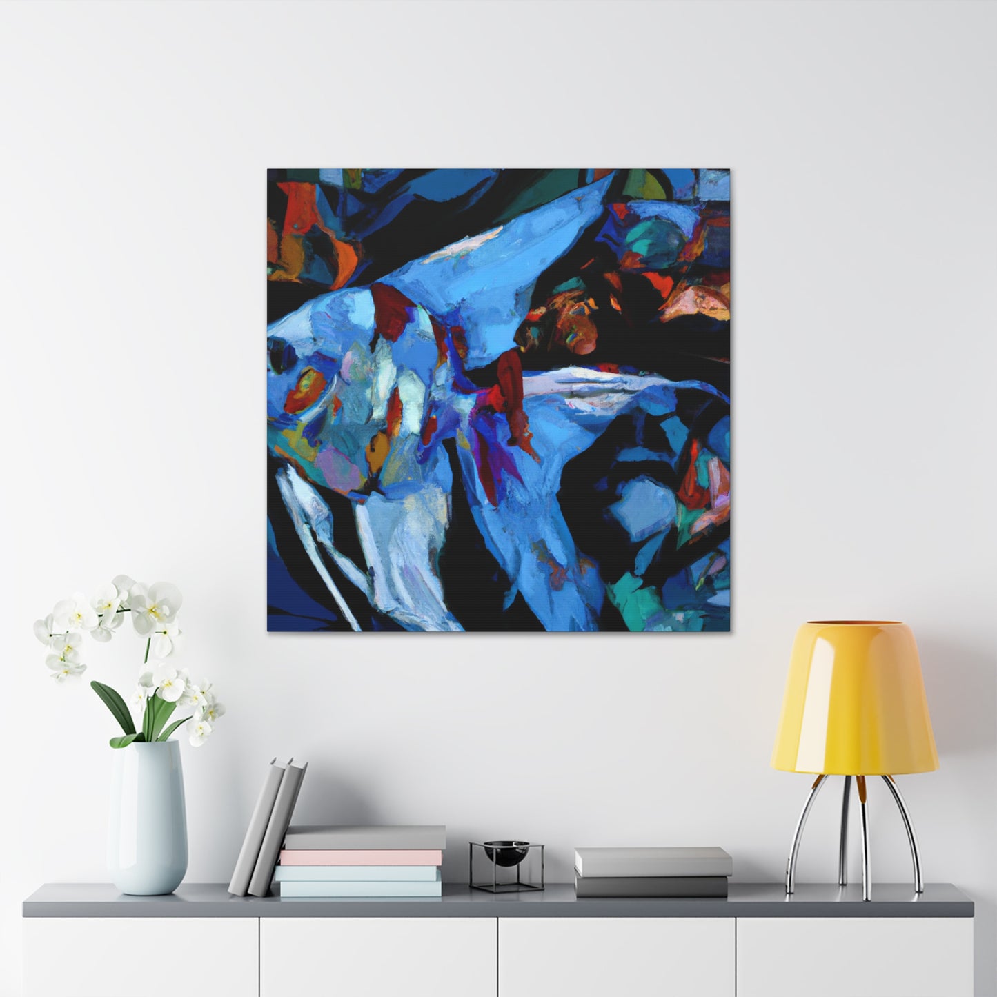 Angelfish in Moonlight - Canvas