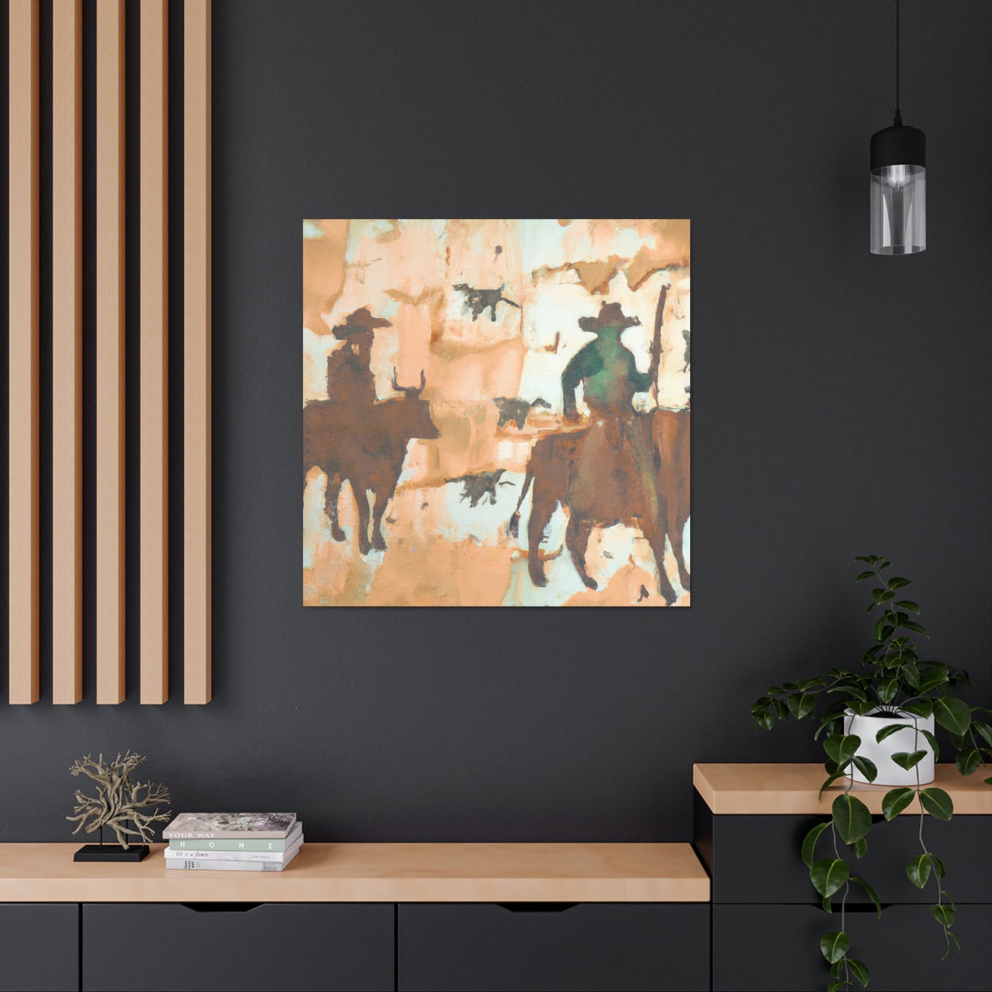 Driving Cattle Home - Canvas