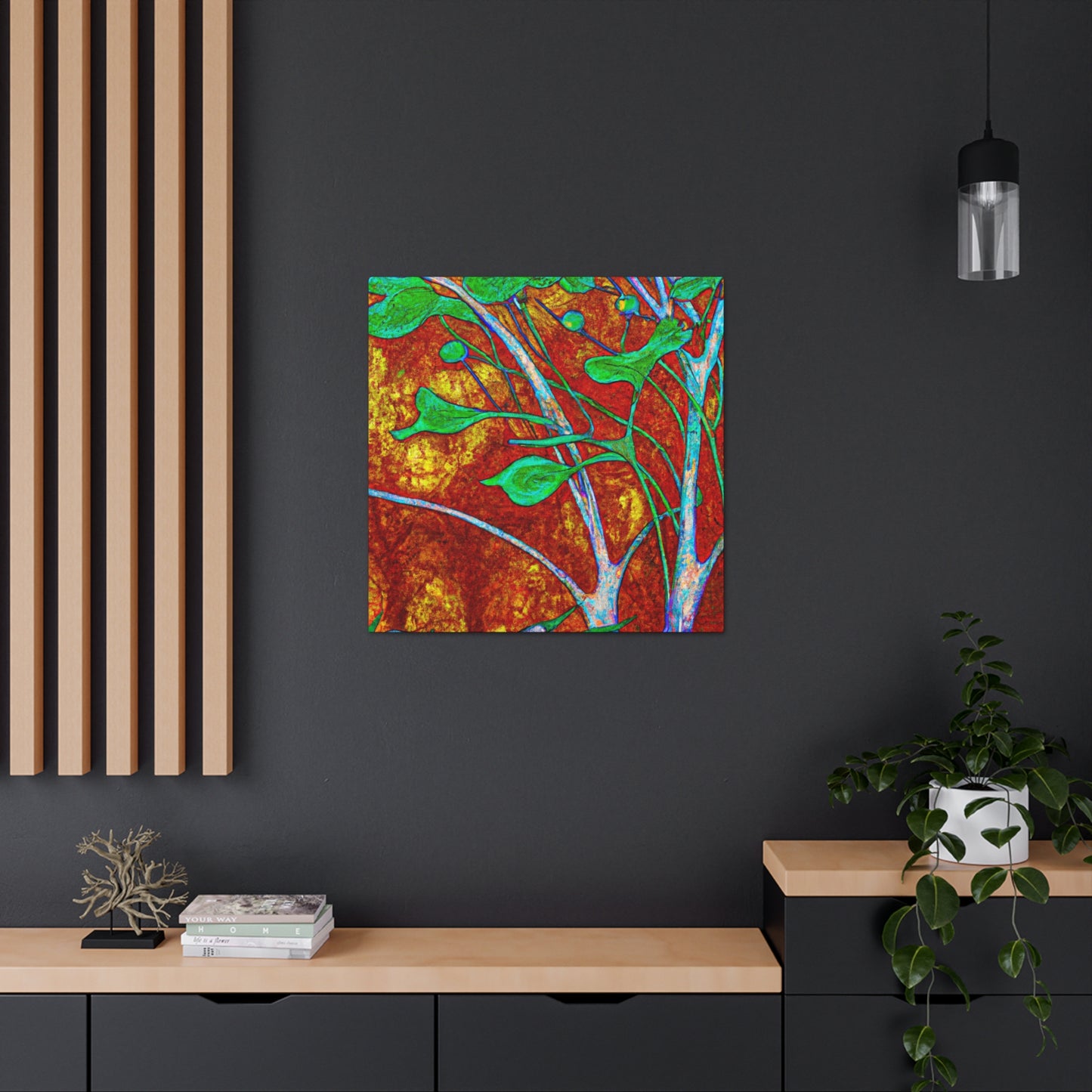 "Dogwood in Art Nouveau" - Canvas