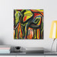 Elephant in Motion - Canvas