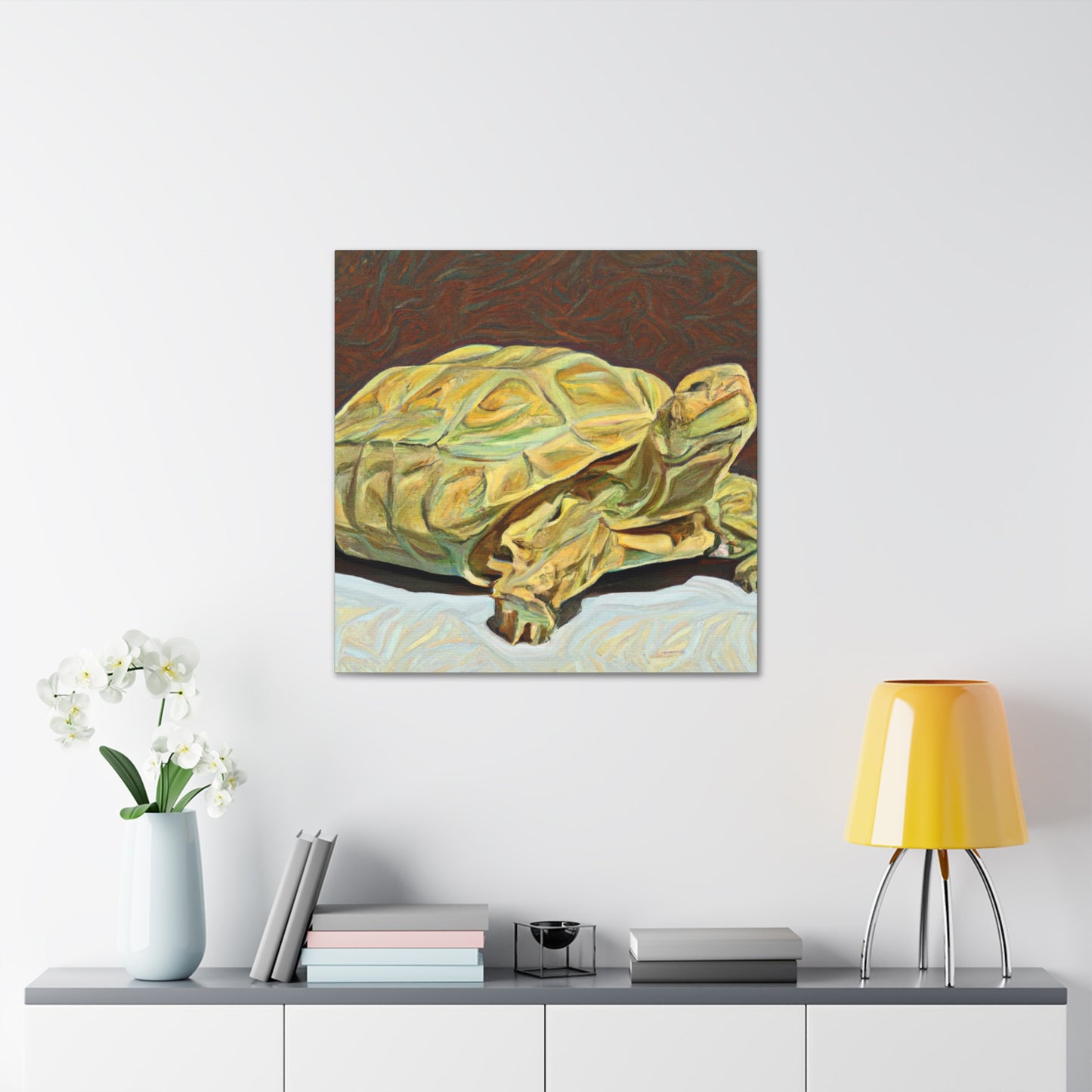 "Gorgeous Russian Tortoise" - Canvas