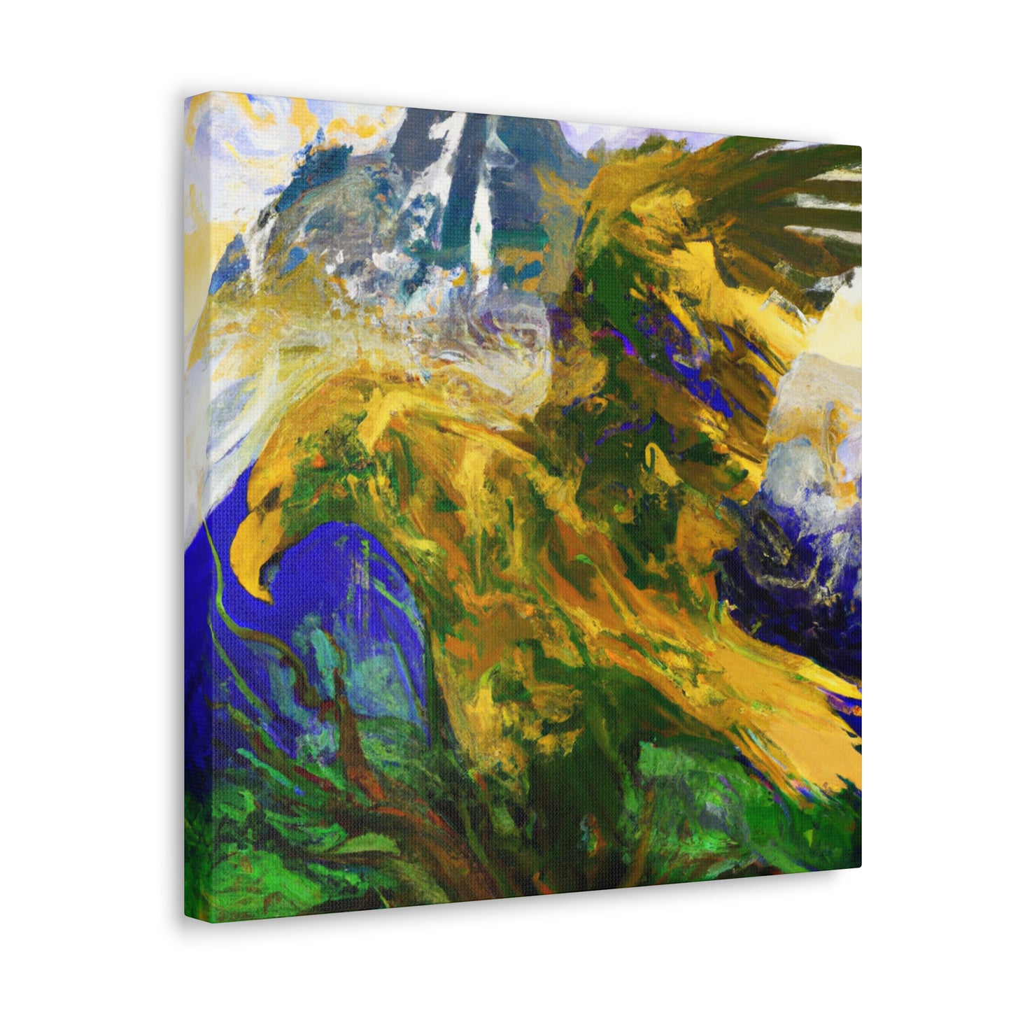 "Golden Eagle Majesty" - Canvas