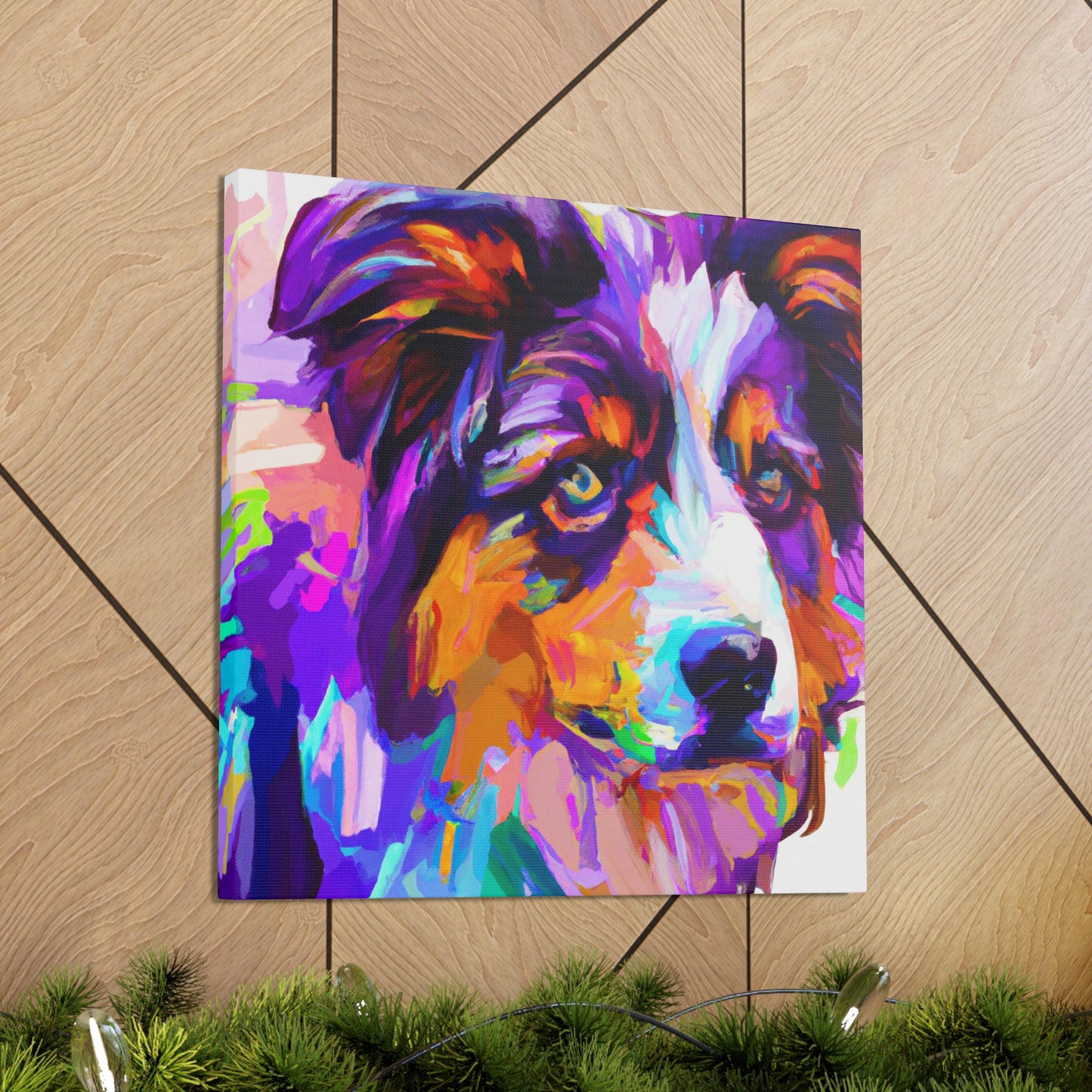 Australian Shepherd Reflection - Canvas