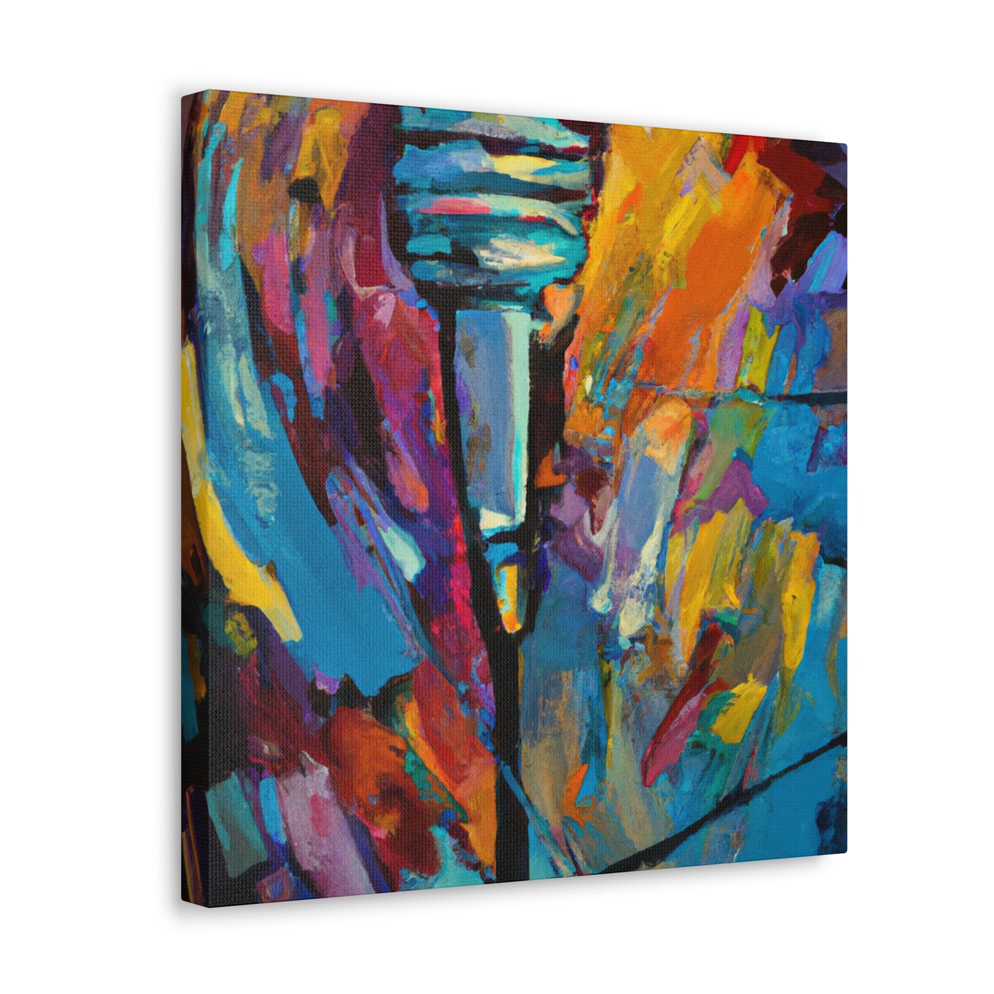 "Vocal Expressionism Microphone" - Canvas