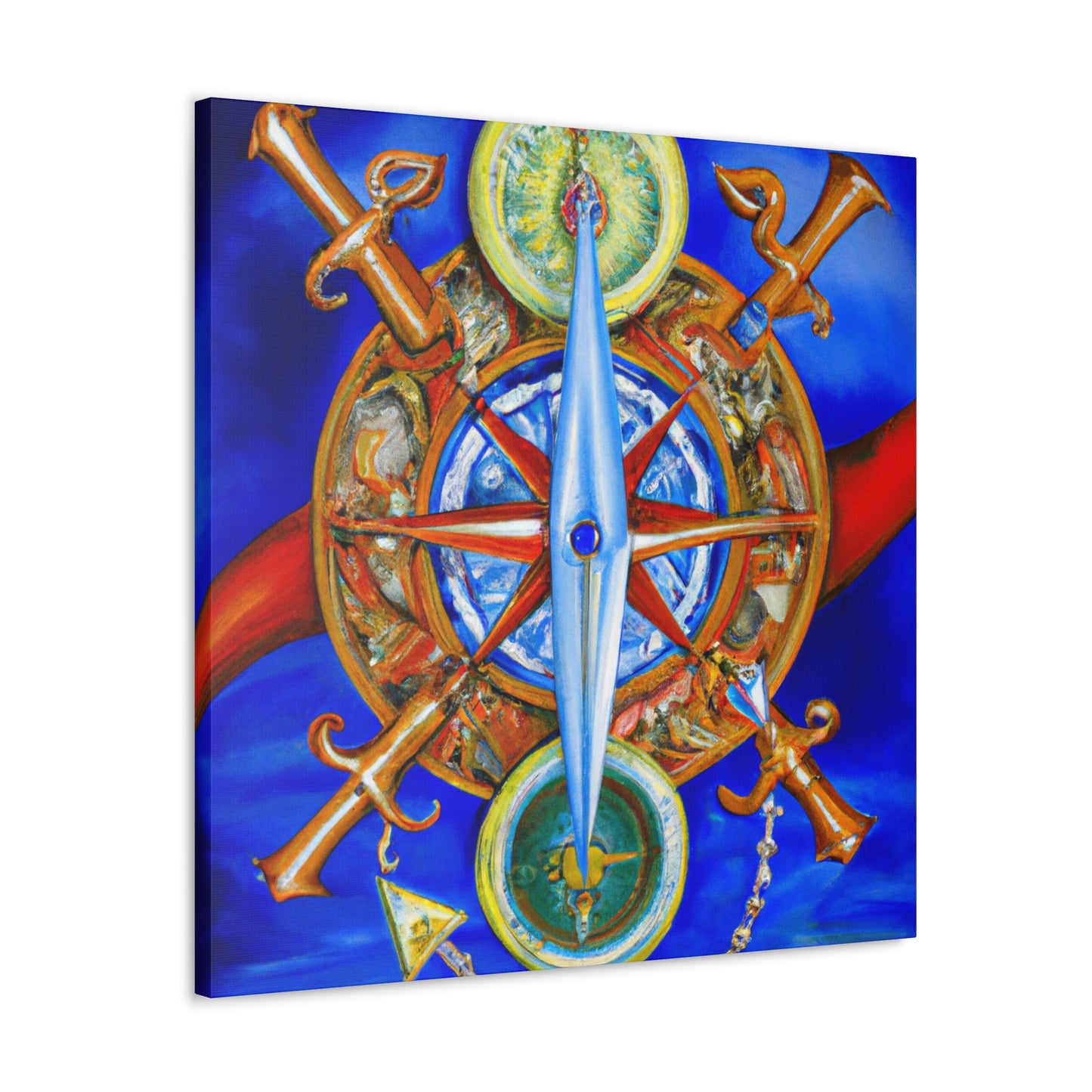 "Compass with a Twist" - Canvas