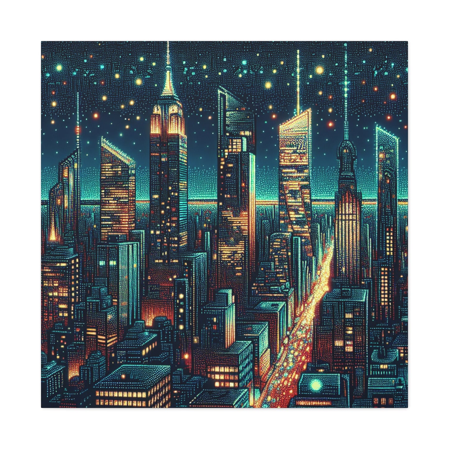 "Canvas of City Splendor" - Canvas