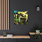 Cow in Cosmic Sky - Canvas