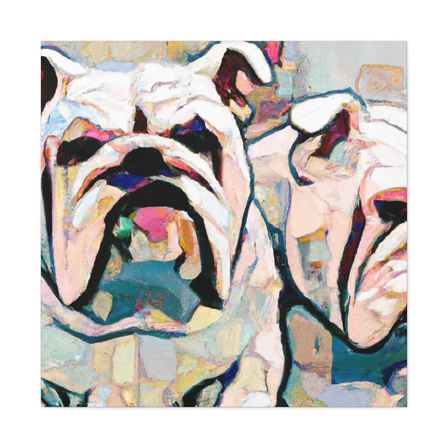 English Bulldog Majesty - Canvas