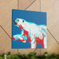 Polar Bear Minimalism - Canvas