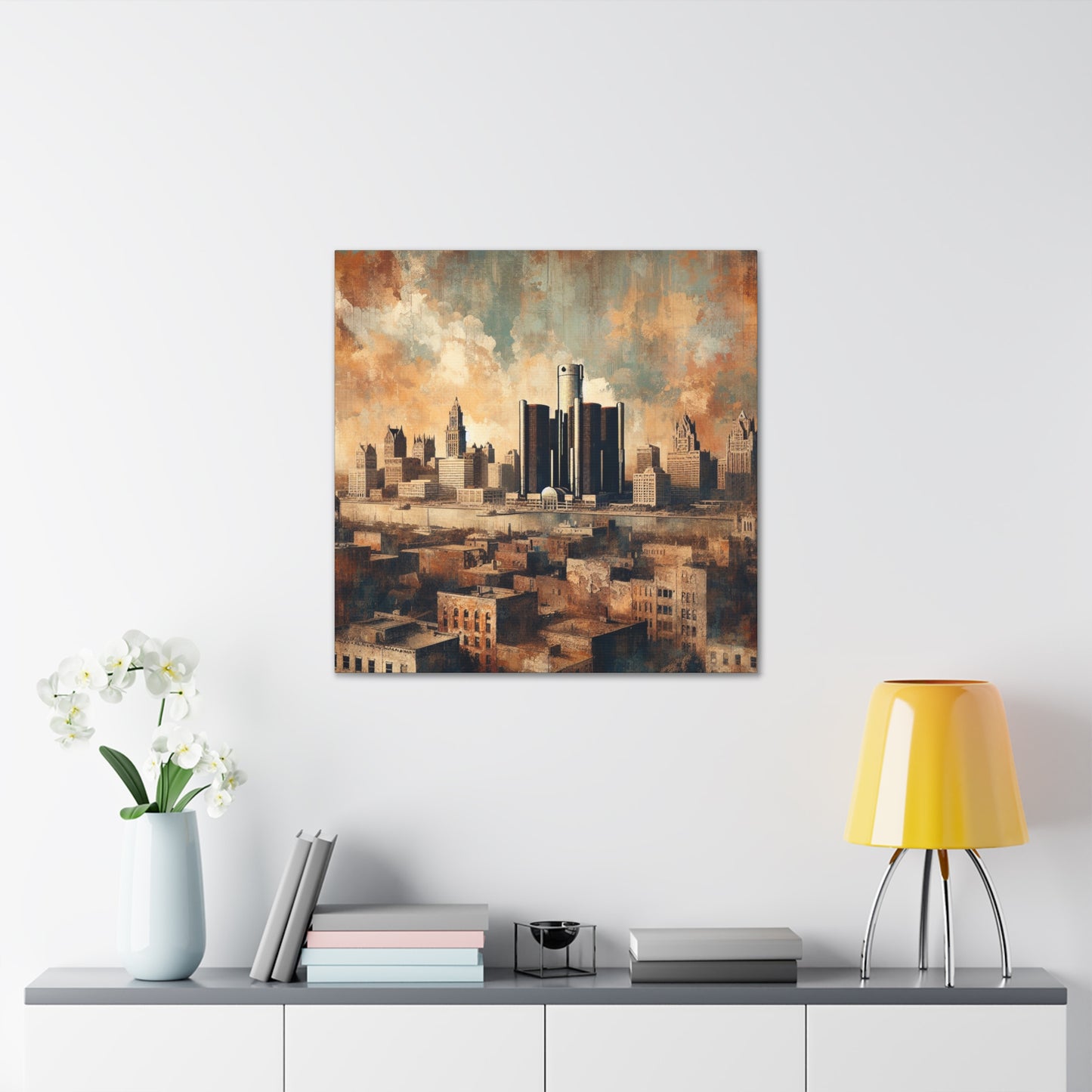 "Captivating Detroit's Timeless Charm" - Canvas