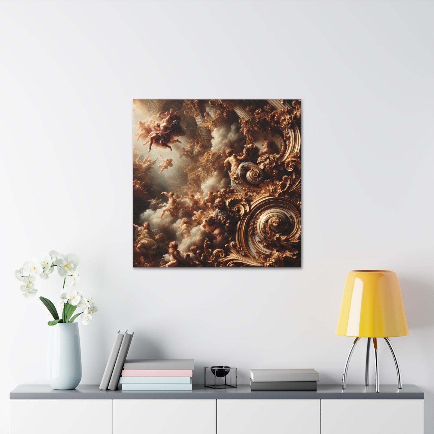 Gilded Melodies Unleashed - Canvas