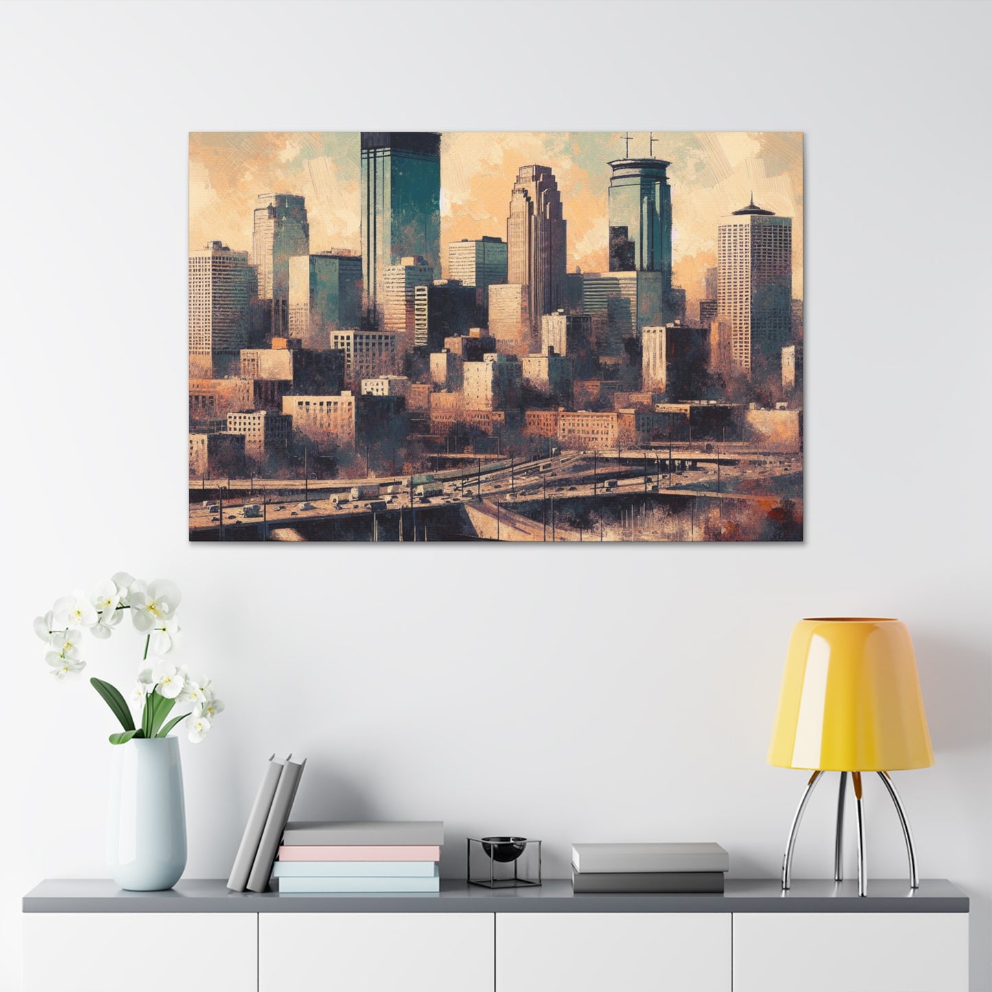 "Urban Symphony: Minneapolis" - Canvas