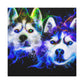 "Siberian Husky Dreamscape" - Canvas