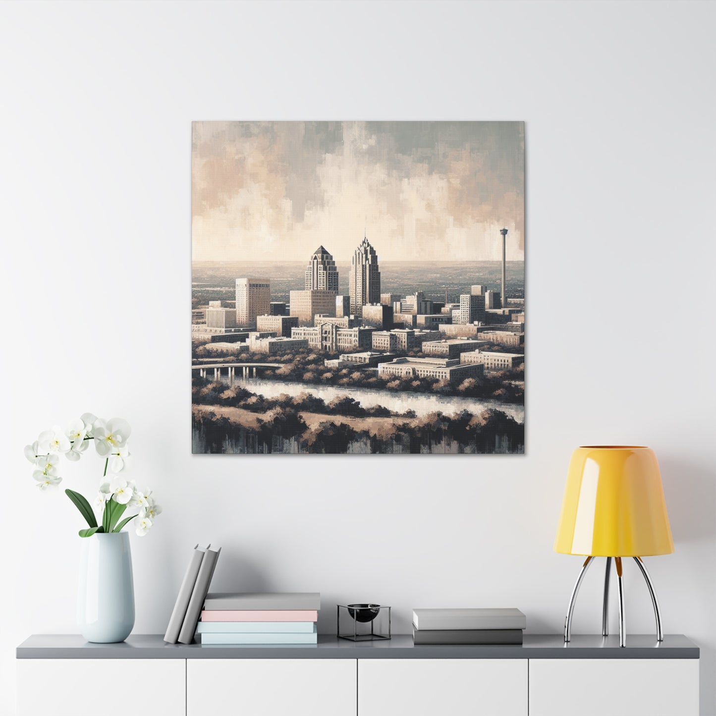 "Urban Serenity, San Antonio" - Canvas