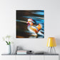 "Mandarin Ducks in Deco" - Canvas