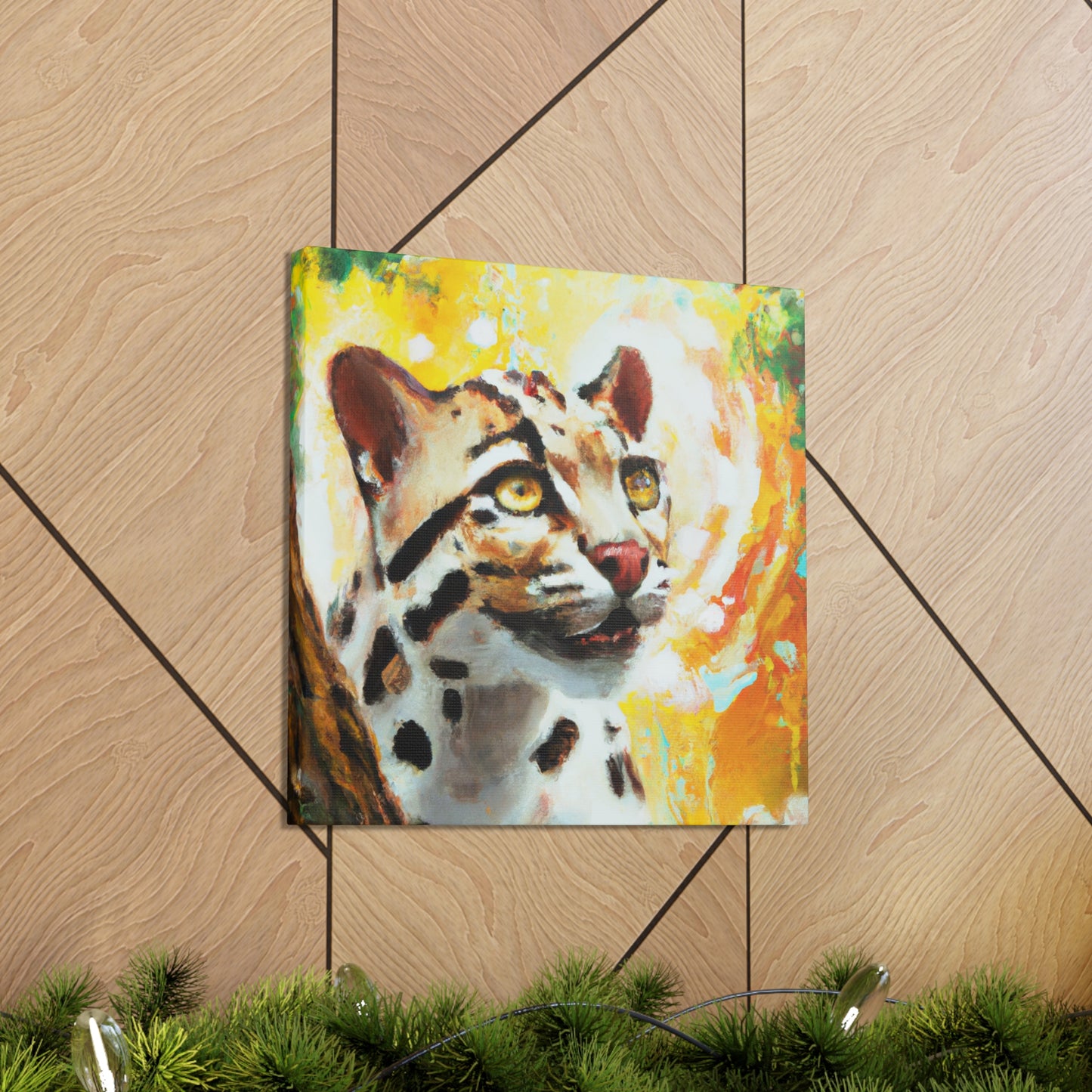 Clouded Leopard Obscured - Canvas