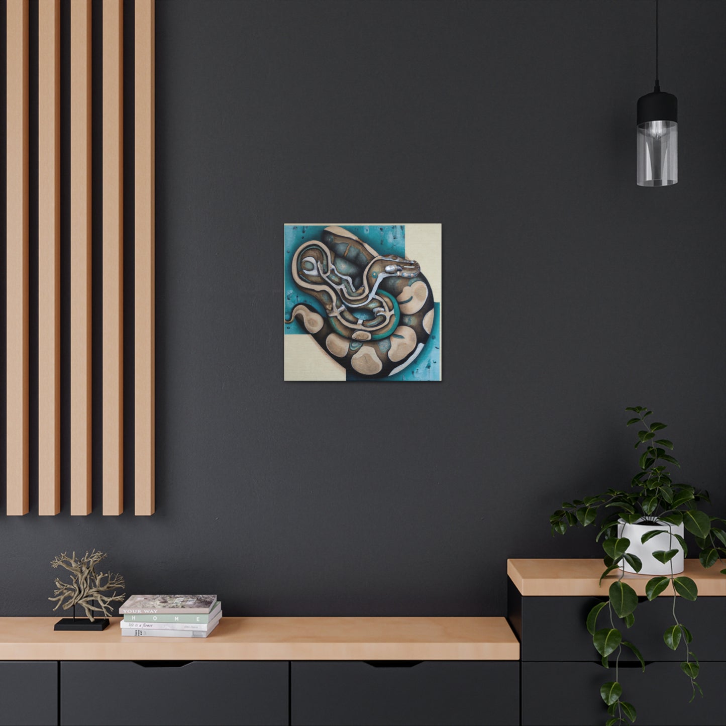 "Python in Deco Splendor" - Canvas