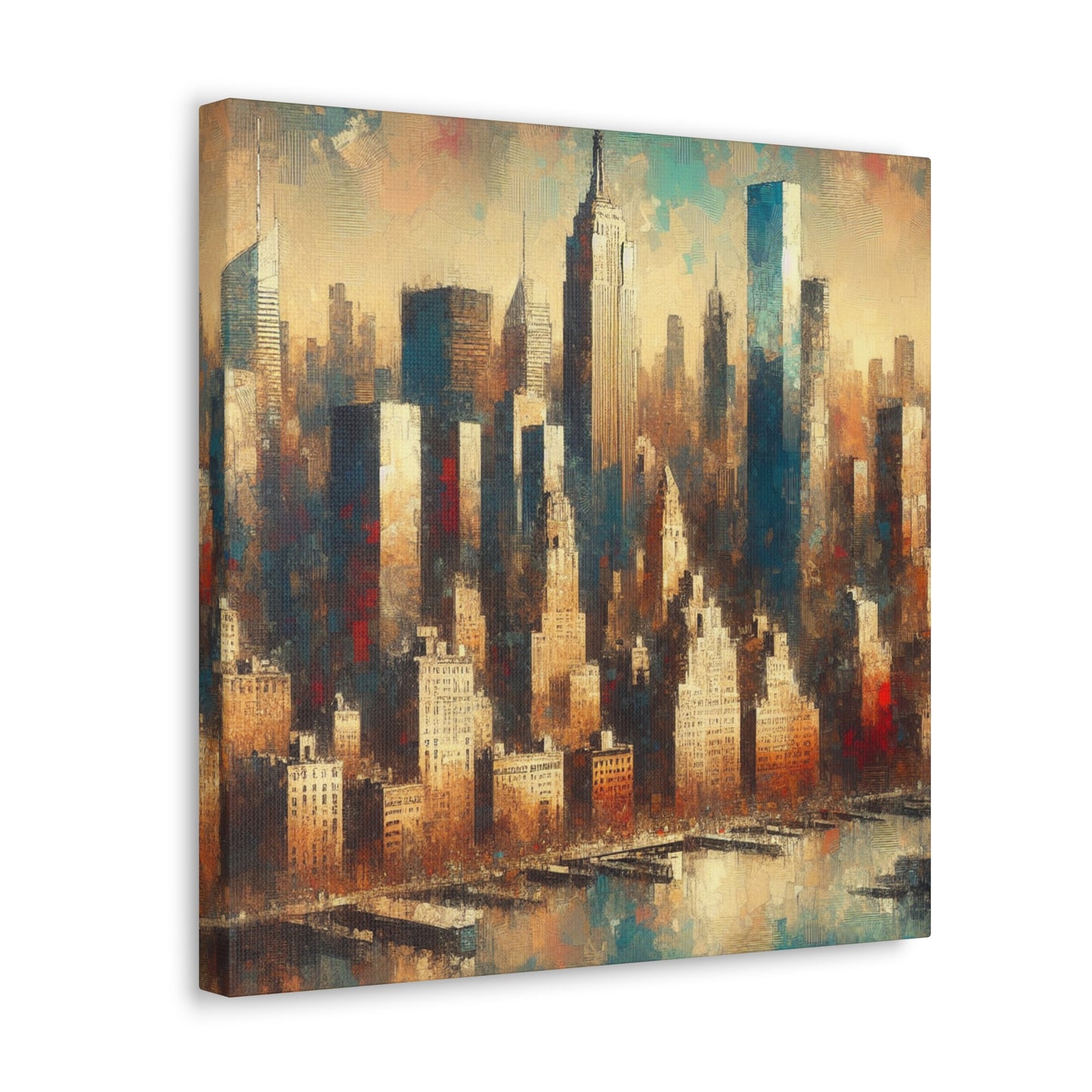 City symphony of chaos. - Canvas