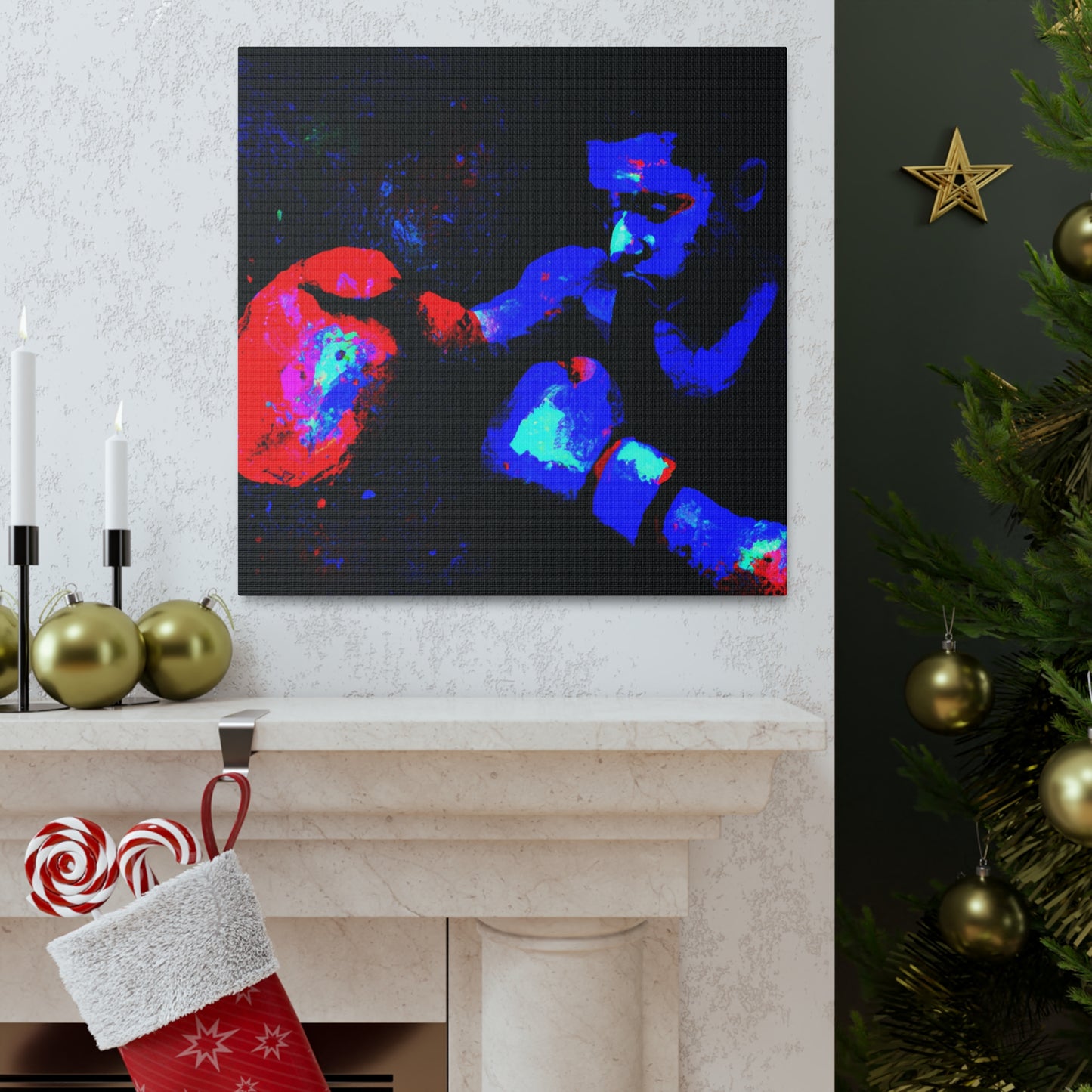 "Boxers in the Ring" - Canvas