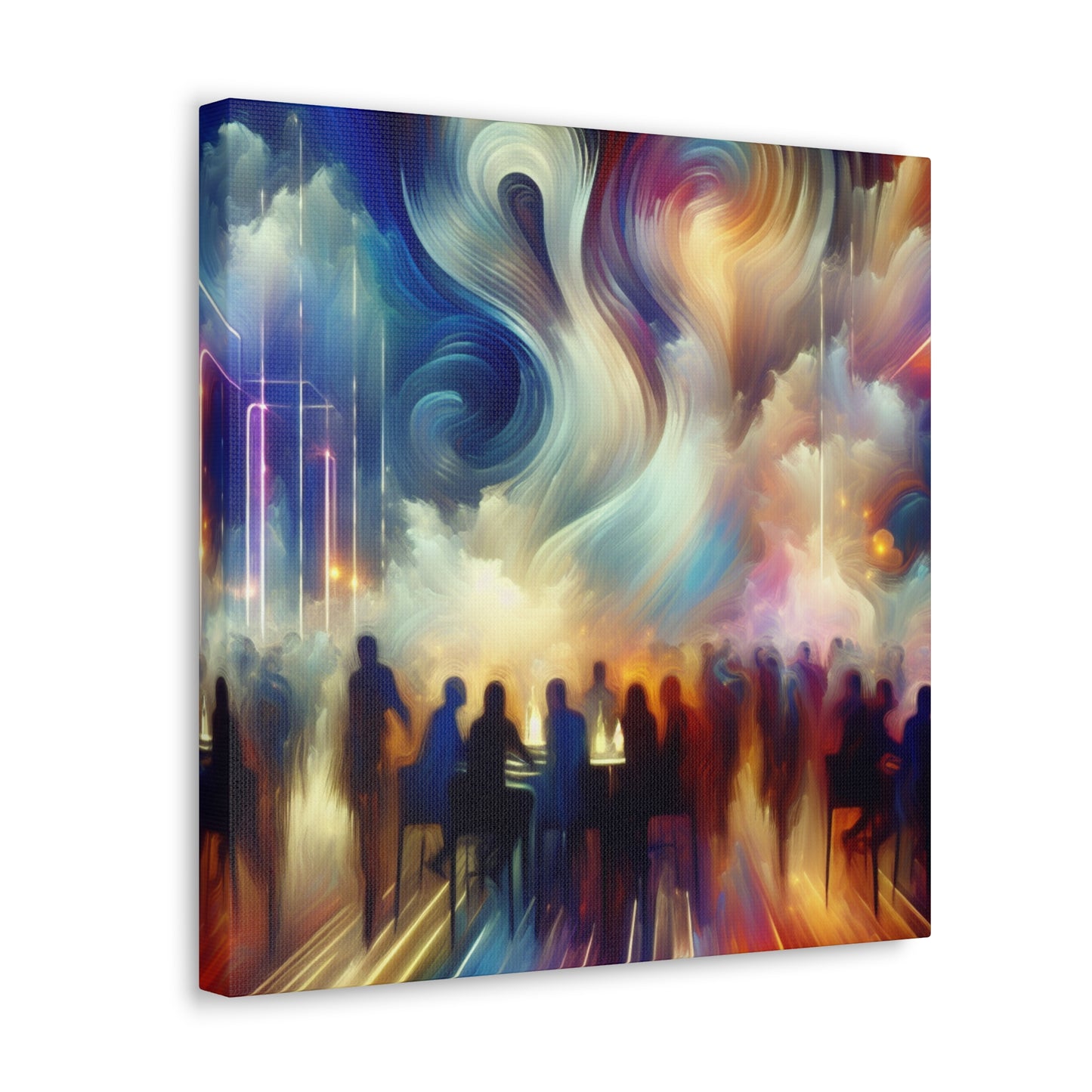 Velvet Elegance Ethereal Abstraction - Canvas