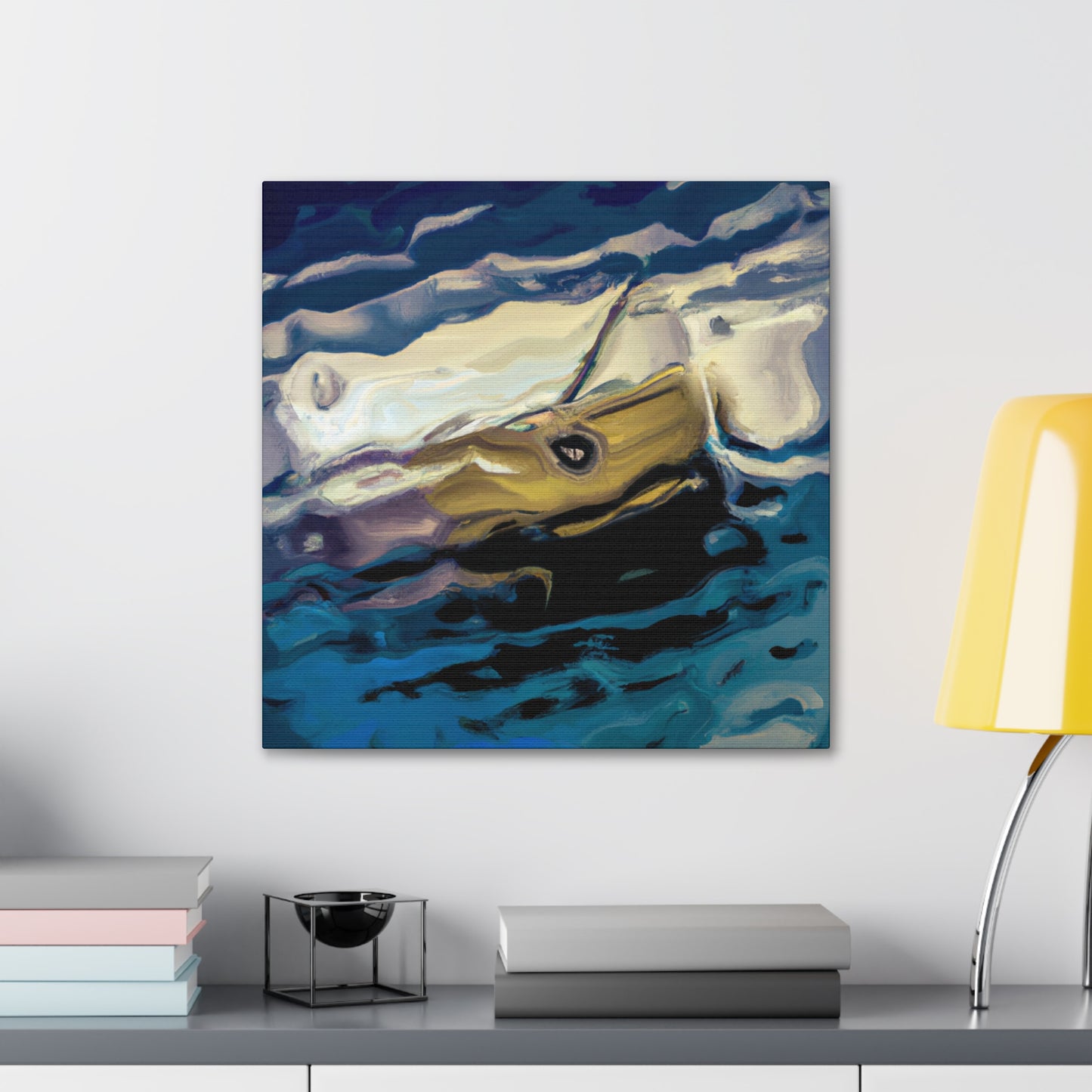 "Dinghy Sails Afloat" - Canvas