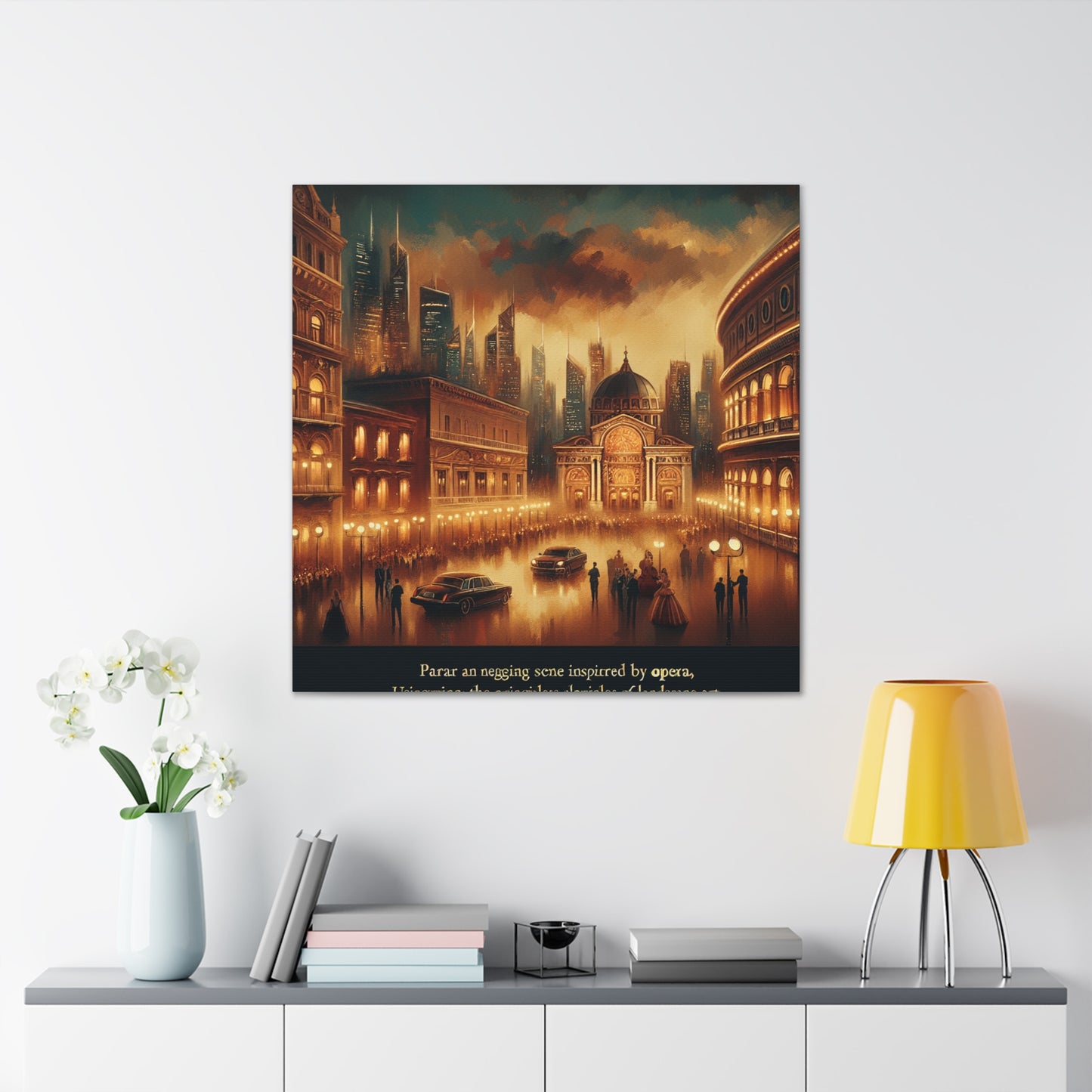 Opera in Garden Splendor - Canvas