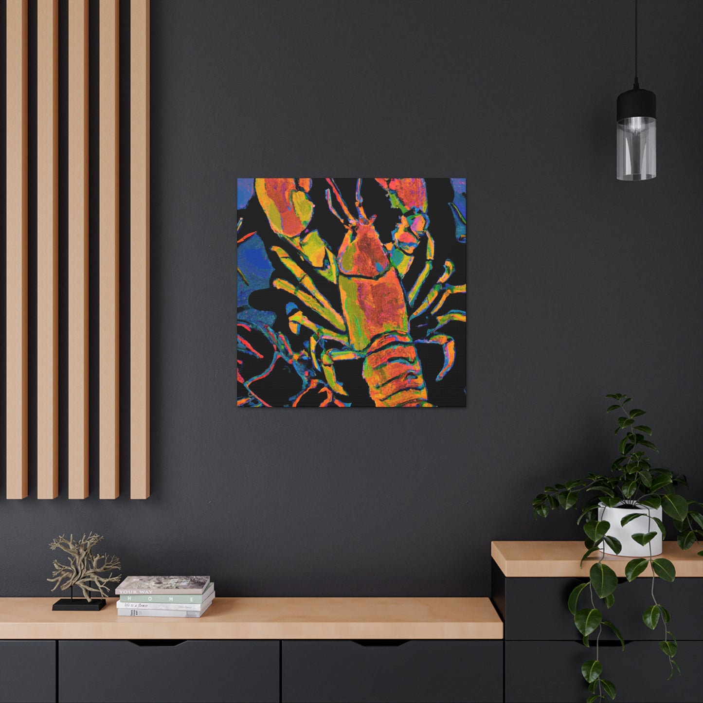 Lobster Expressionism Abstract - Canvas