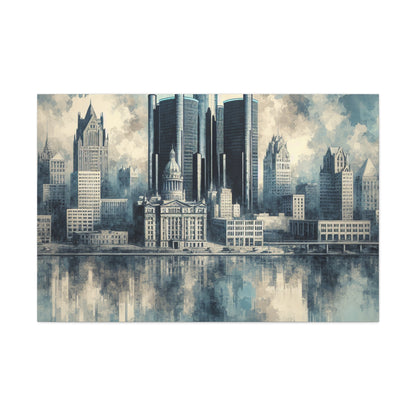 "Resplendent Detroit Reverie" - Canvas