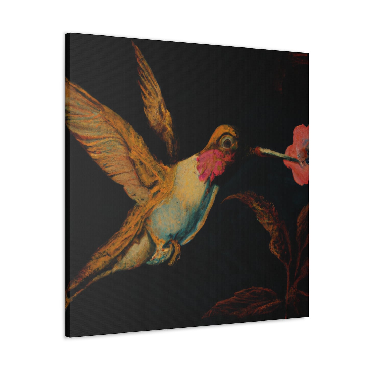 "Ruby-throated Hummingbird" - Canvas