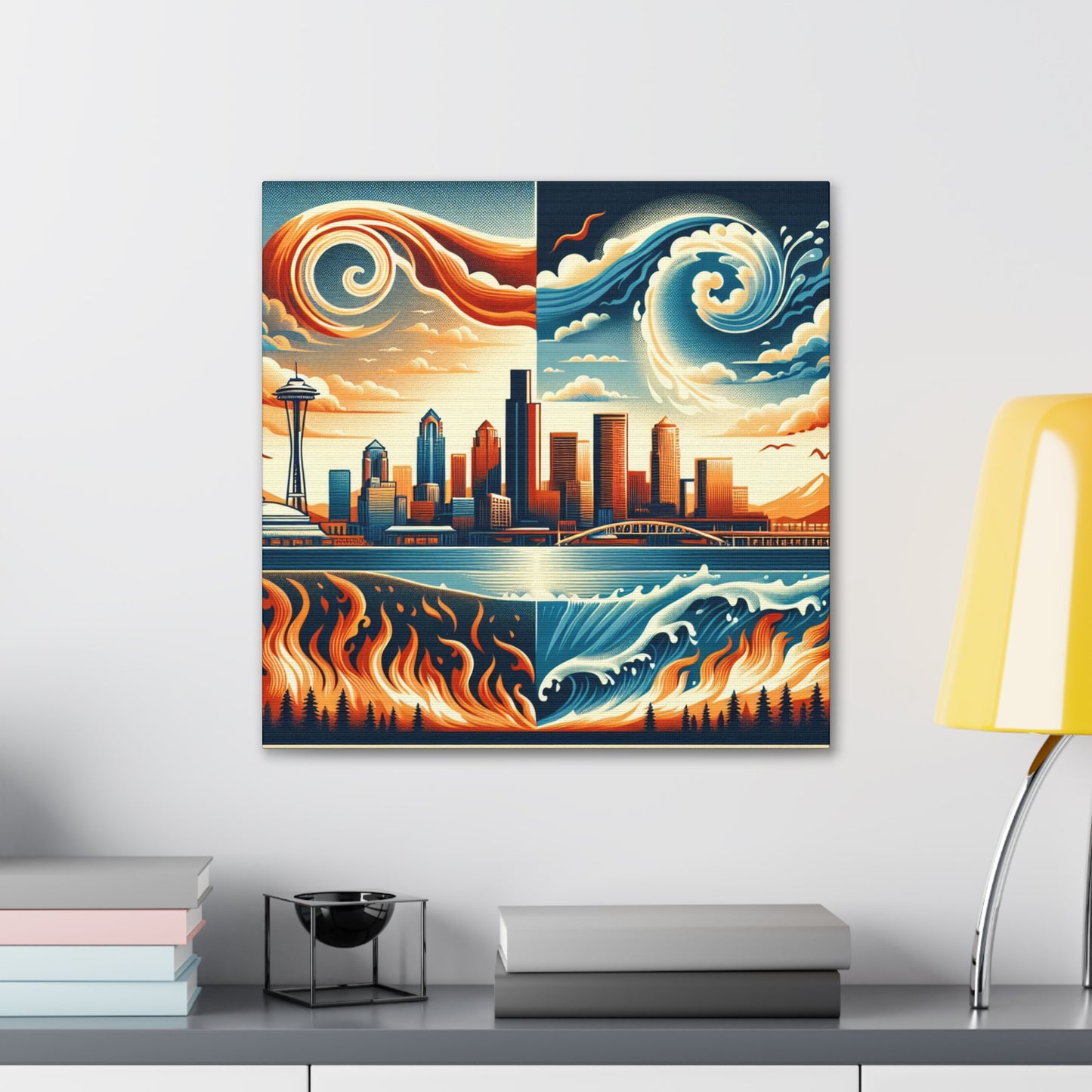 Emerald City's Elegance - Canvas